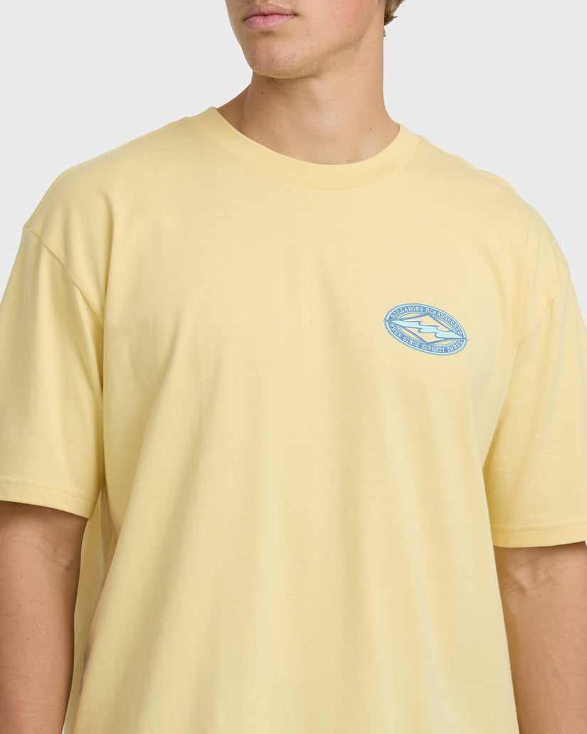 Rotor-Diamond-Regular-Short-Sleeve-T-Shirt-Golden-Yellow-5