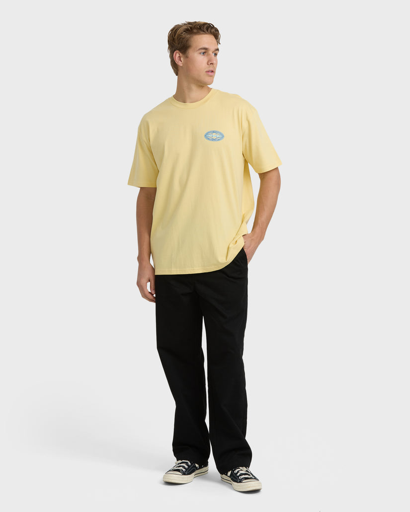 Rotor-Diamond-Regular-Short-Sleeve-T-Shirt-Golden-Yellow-4