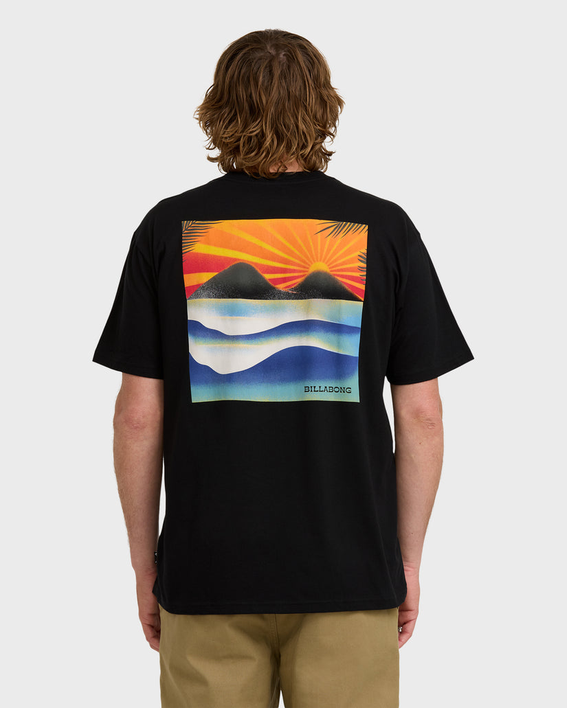 Surf-Dreams-Regular-Short-Sleeve-T-Shirt-Black-2