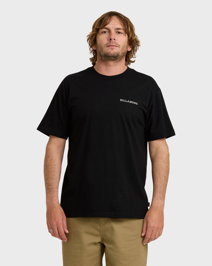 Surf-Dreams-Regular-Short-Sleeve-T-Shirt-Black-1