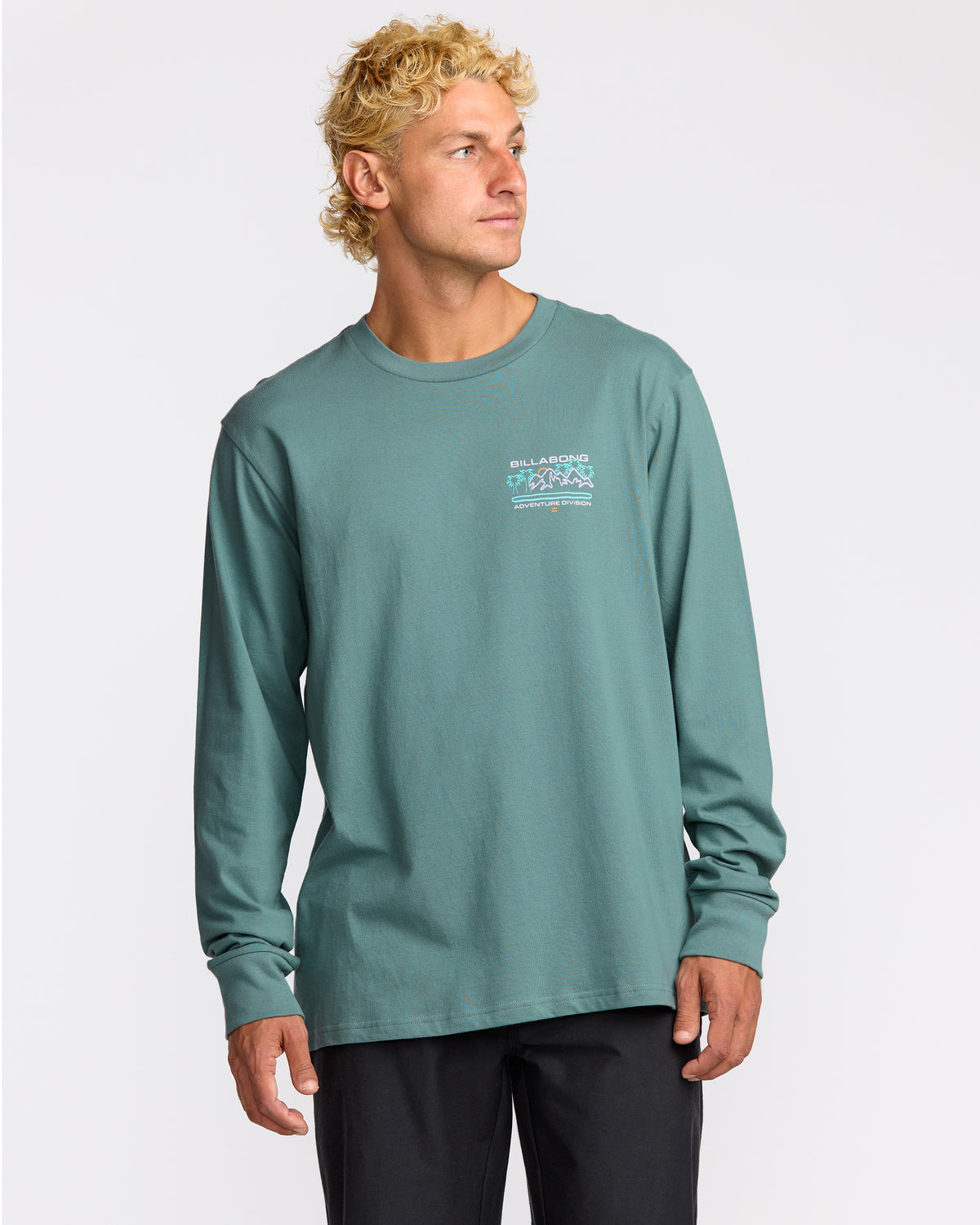 Coastal-Range-A/Div-Long-Sleeve-Tee-Sea-Blue-1
