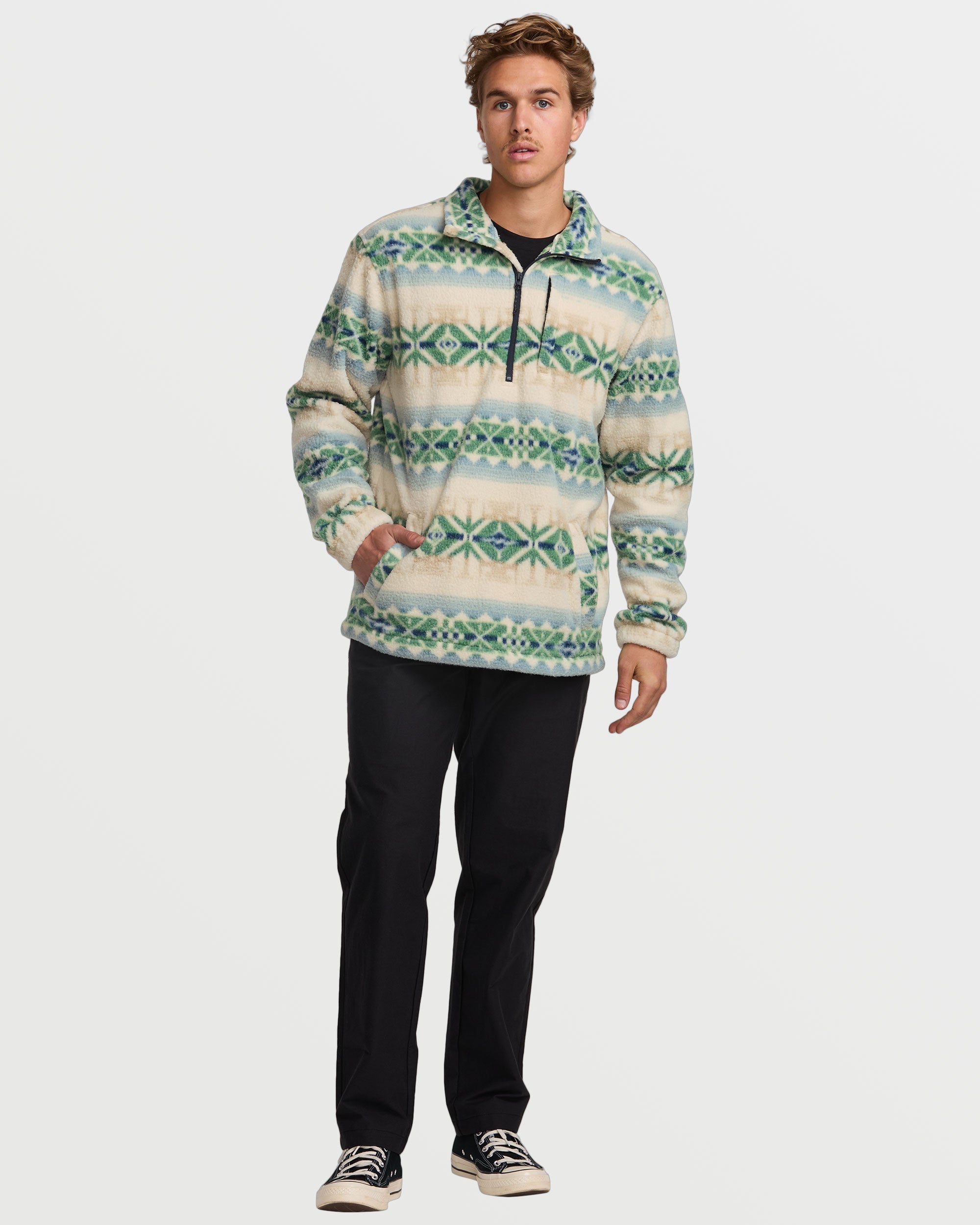 Boundary Mock Sweatshirt - Chino | Billabong