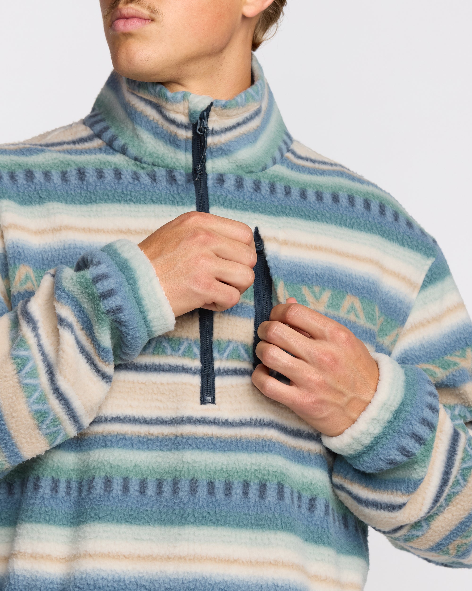 Boundary Mock Sweatshirt - Silver Birch | Billabong
