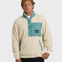 Boundary Peak Mock Neck Sherpa Fleece - Oatmeal