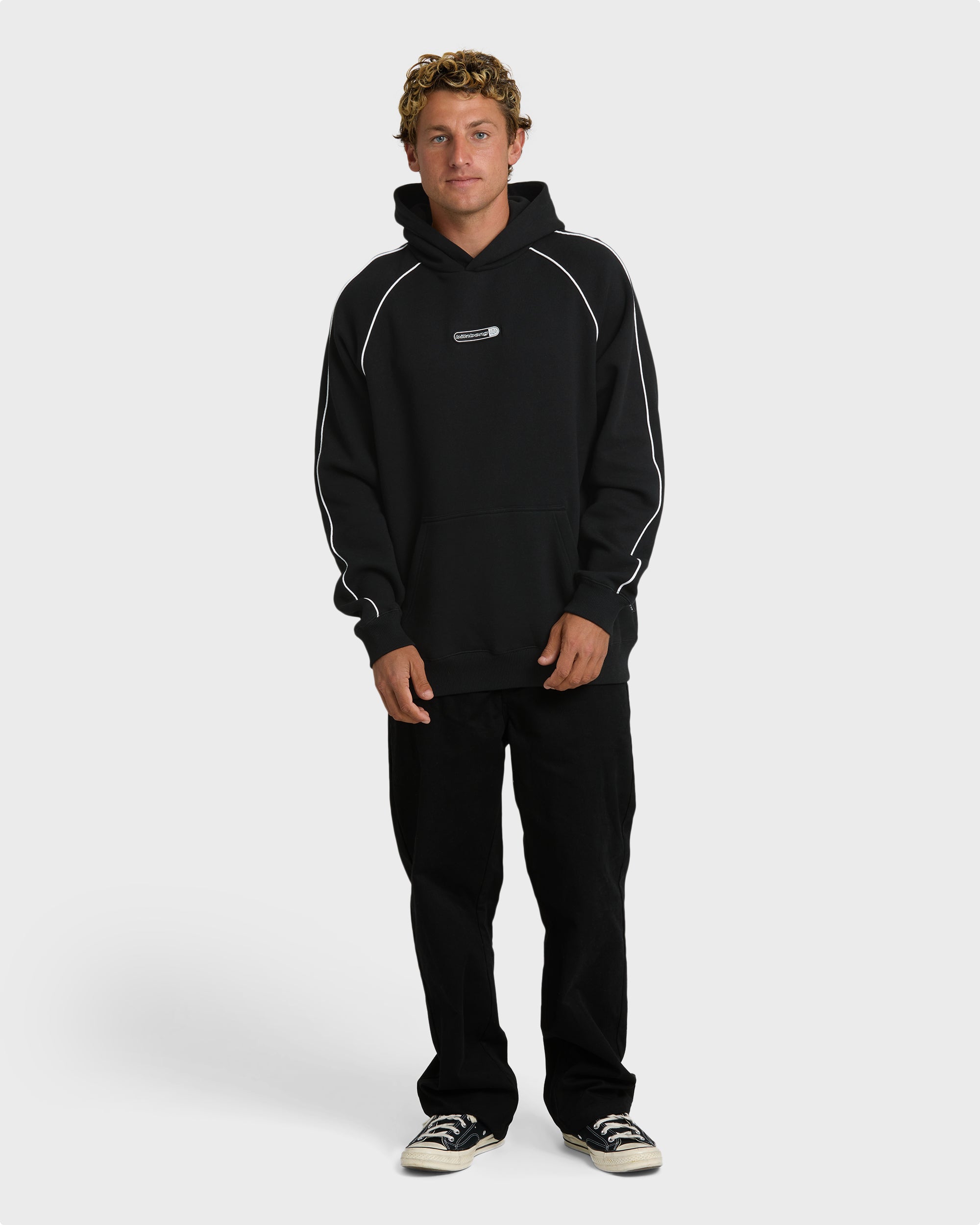 Spec 73 Orbit Pop Pullover Hoodie - Black | Billabong