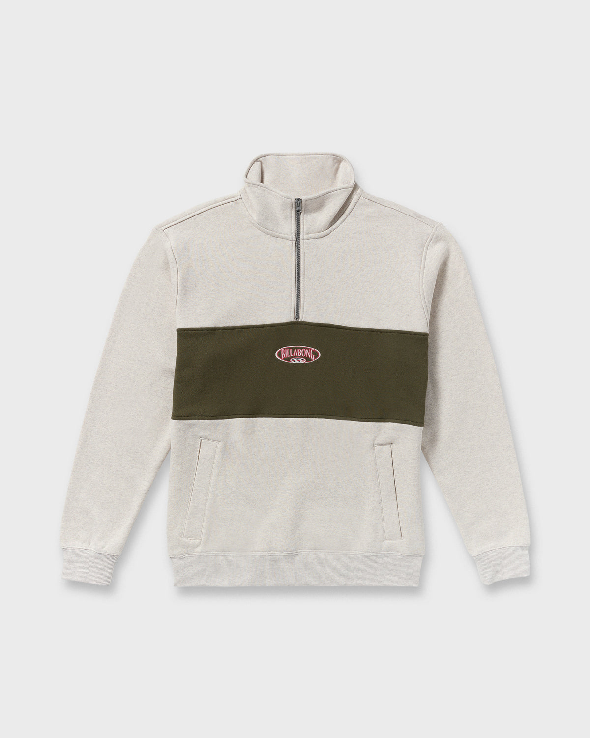 Bad-Dog-3/4-Zip-Mockneck-Sweatshirt-Sand-Heather-6