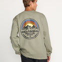Compass Crew Sweatshirt - Sage Heather