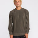 Torched Crewneck Sweatshirt - Brown