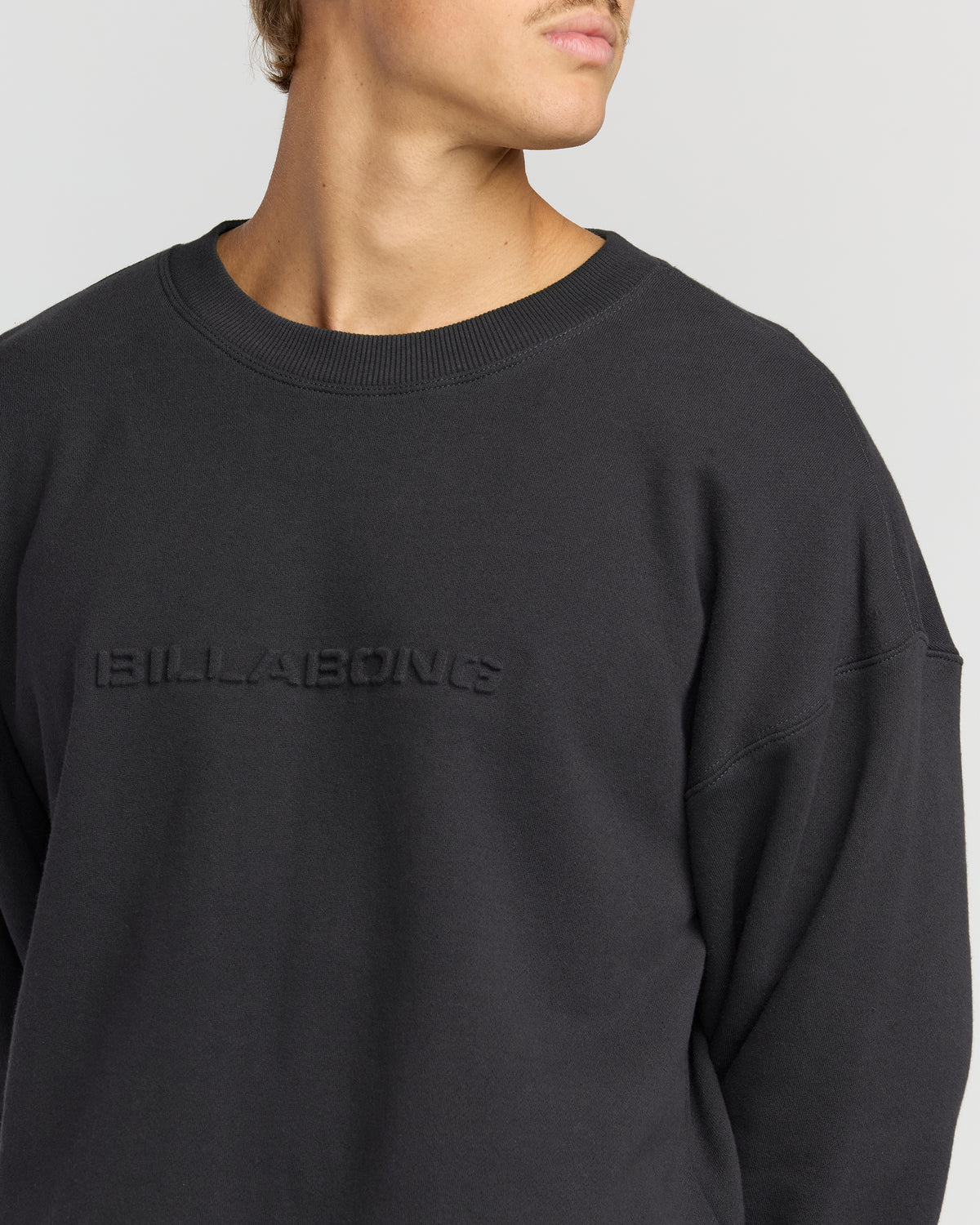 Iconic-Emboss-Crewneck-Sweatshirt-Black-5