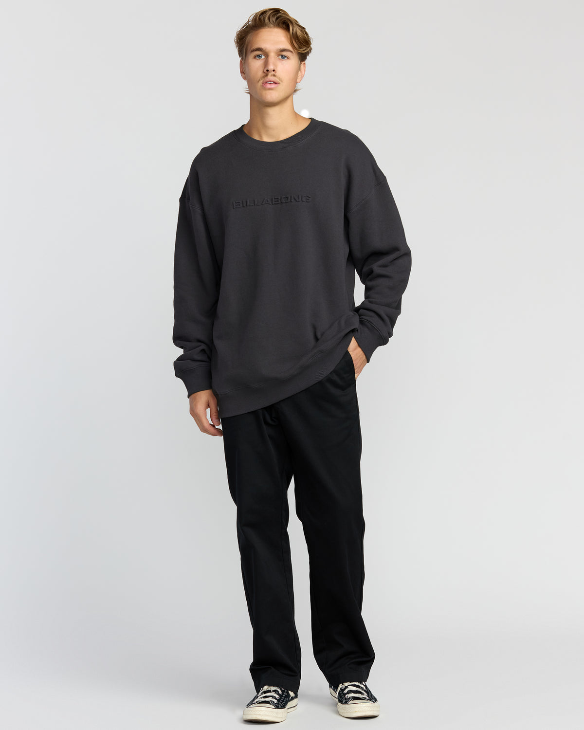 Iconic-Emboss-Crewneck-Sweatshirt-Black-4