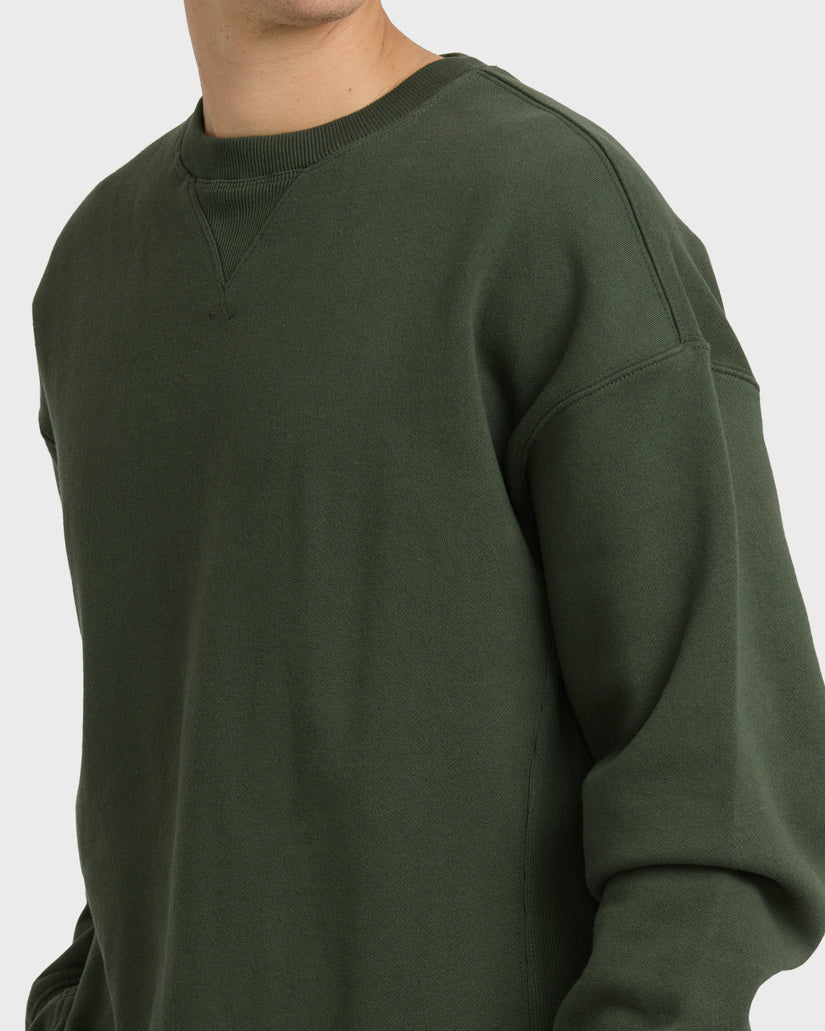 Fort-Garage-Crewneck-Sweatshirt-Olive-5