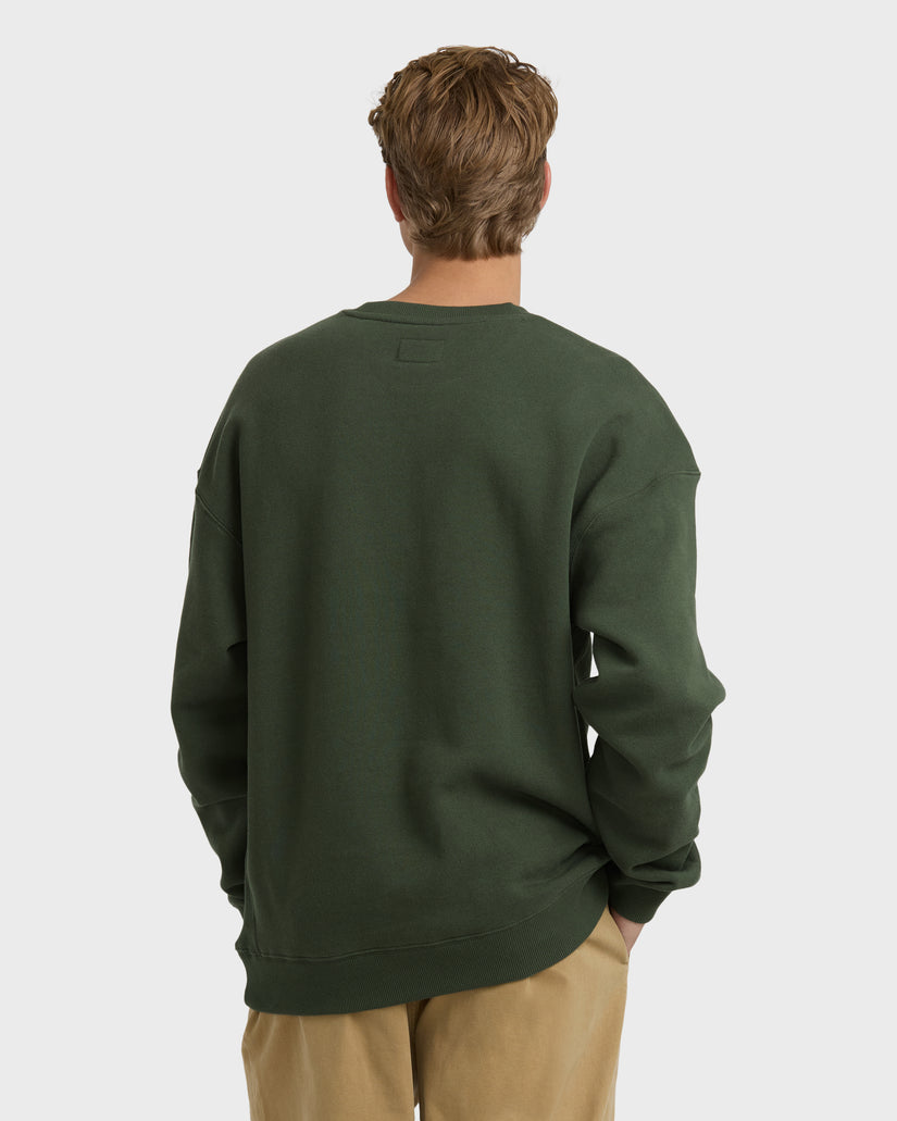 Fort-Garage-Crewneck-Sweatshirt-Olive-2