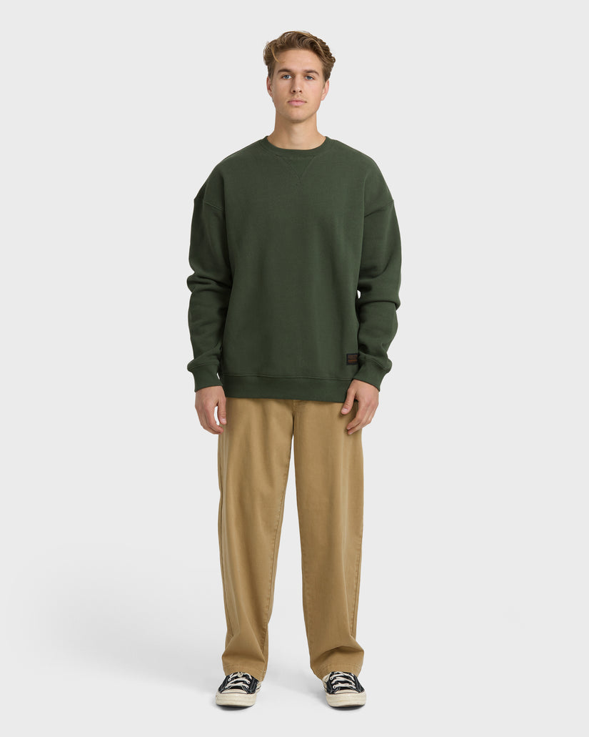 Fort-Garage-Crewneck-Sweatshirt-Olive-4