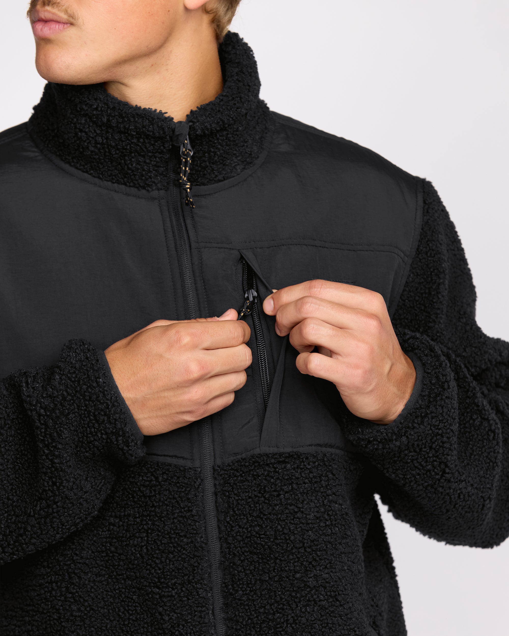Boundary Summit Zip Sweatshirt - Black | Billabong