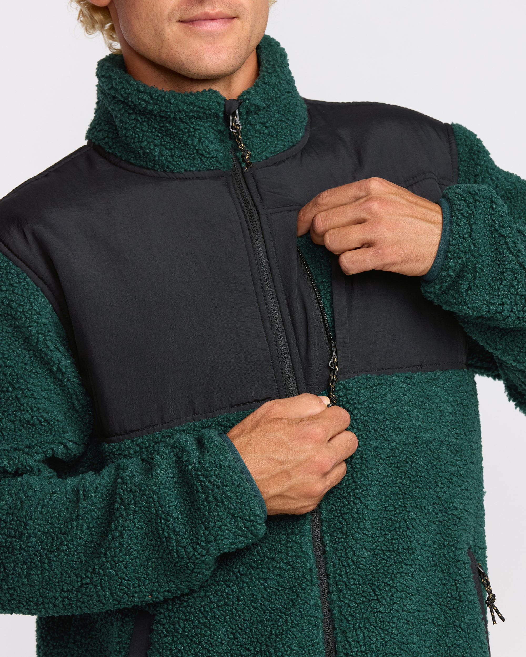 Boundary Summit Zip Sweatshirt - Pine | Billabong