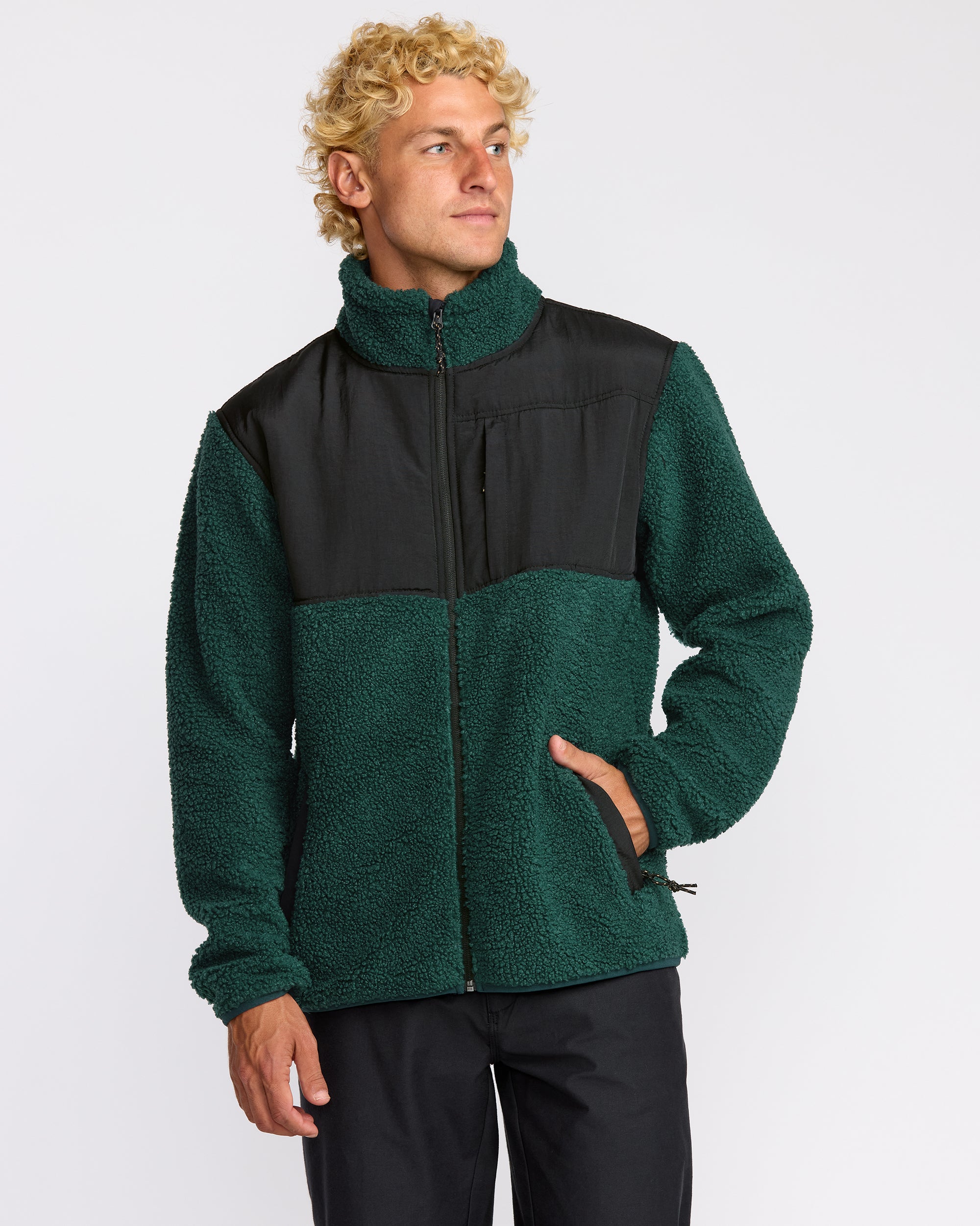 Boundary Summit Zip Sweatshirt - Pine | Billabong