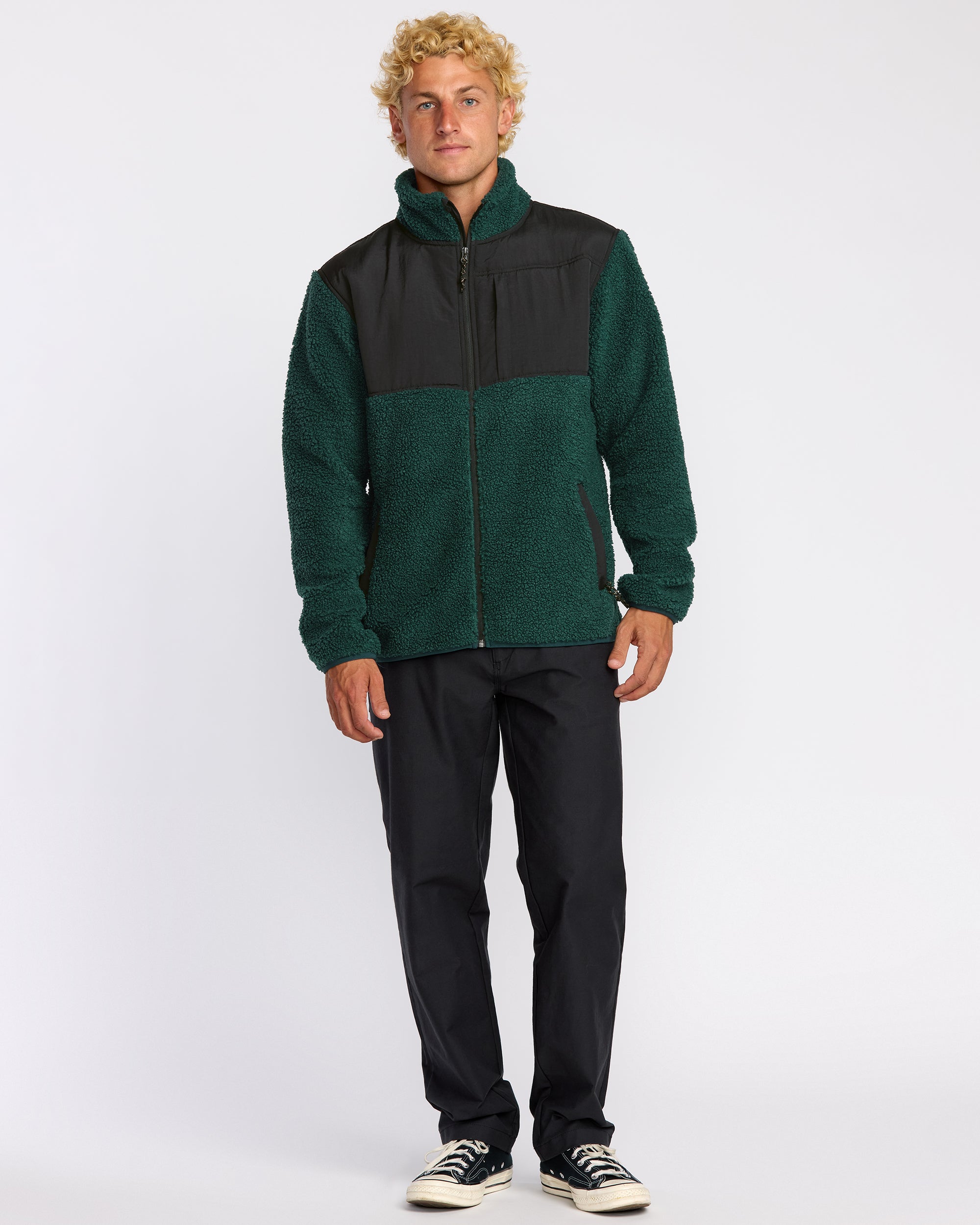 Boundary Summit Zip Sweatshirt - Pine | Billabong