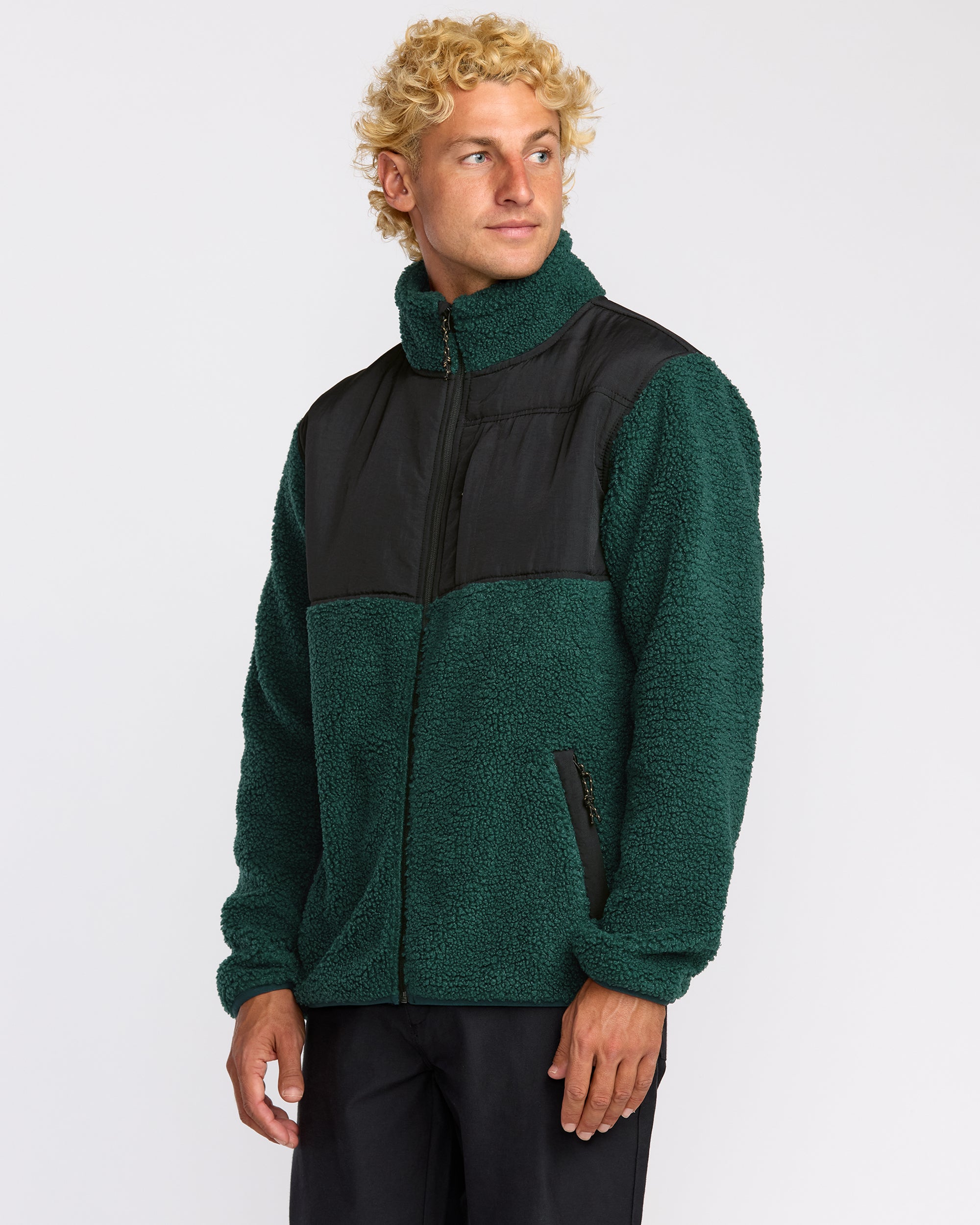 Boundary Summit Zip Sweatshirt - Pine | Billabong