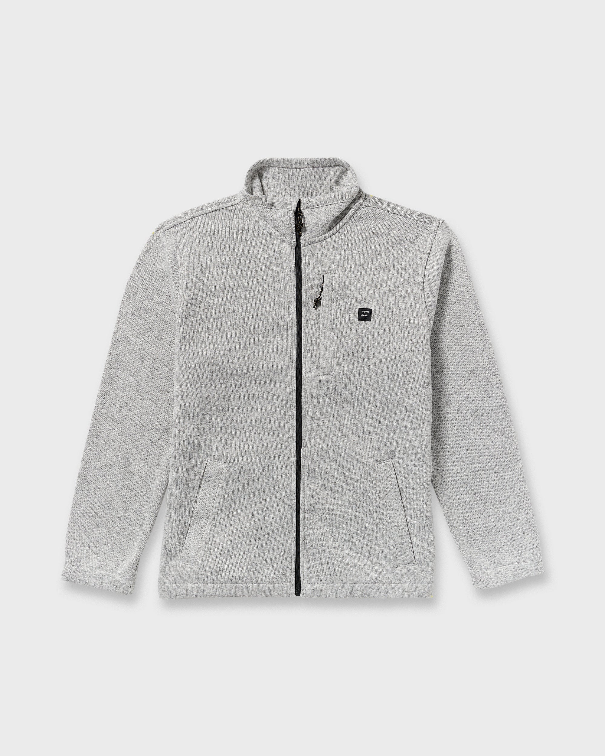 Boundary Mock Neck Zip Sweatshirt - Grey Htr | Billabong