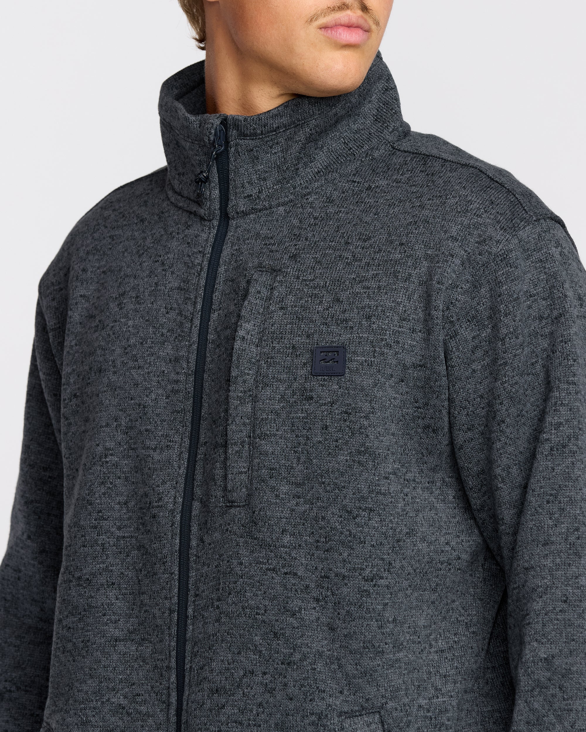 Boundary Mock Neck Zip Sweatshirt - Navy | Billabong
