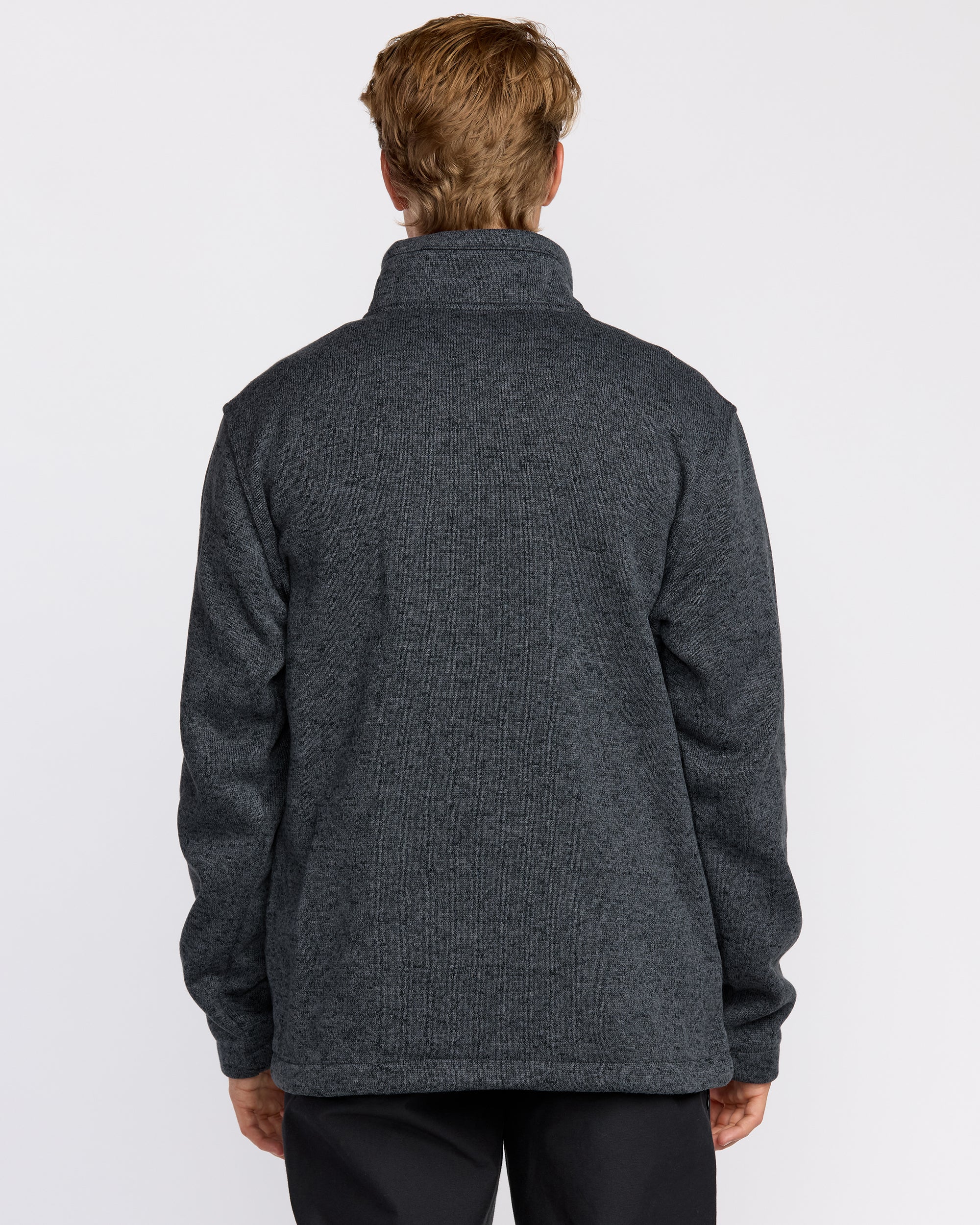 Boundary Mock Neck Zip Sweatshirt - Navy | Billabong