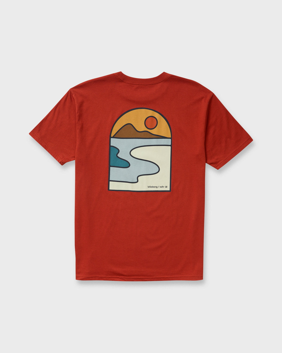 A/Div-Sundown-Short-Sleeve-T-Shirt-Brick-6