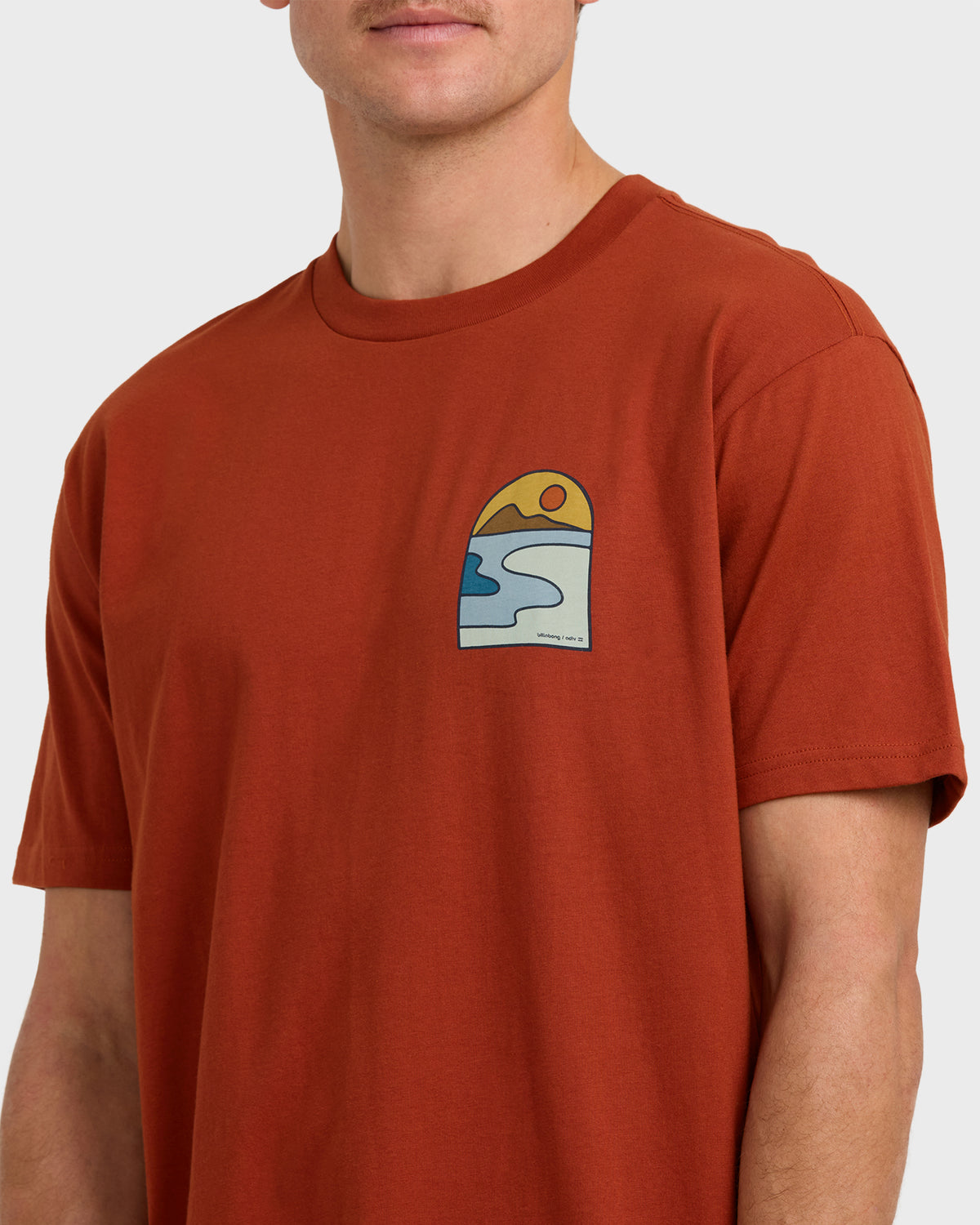 A/Div-Sundown-Short-Sleeve-T-Shirt-Brick-5