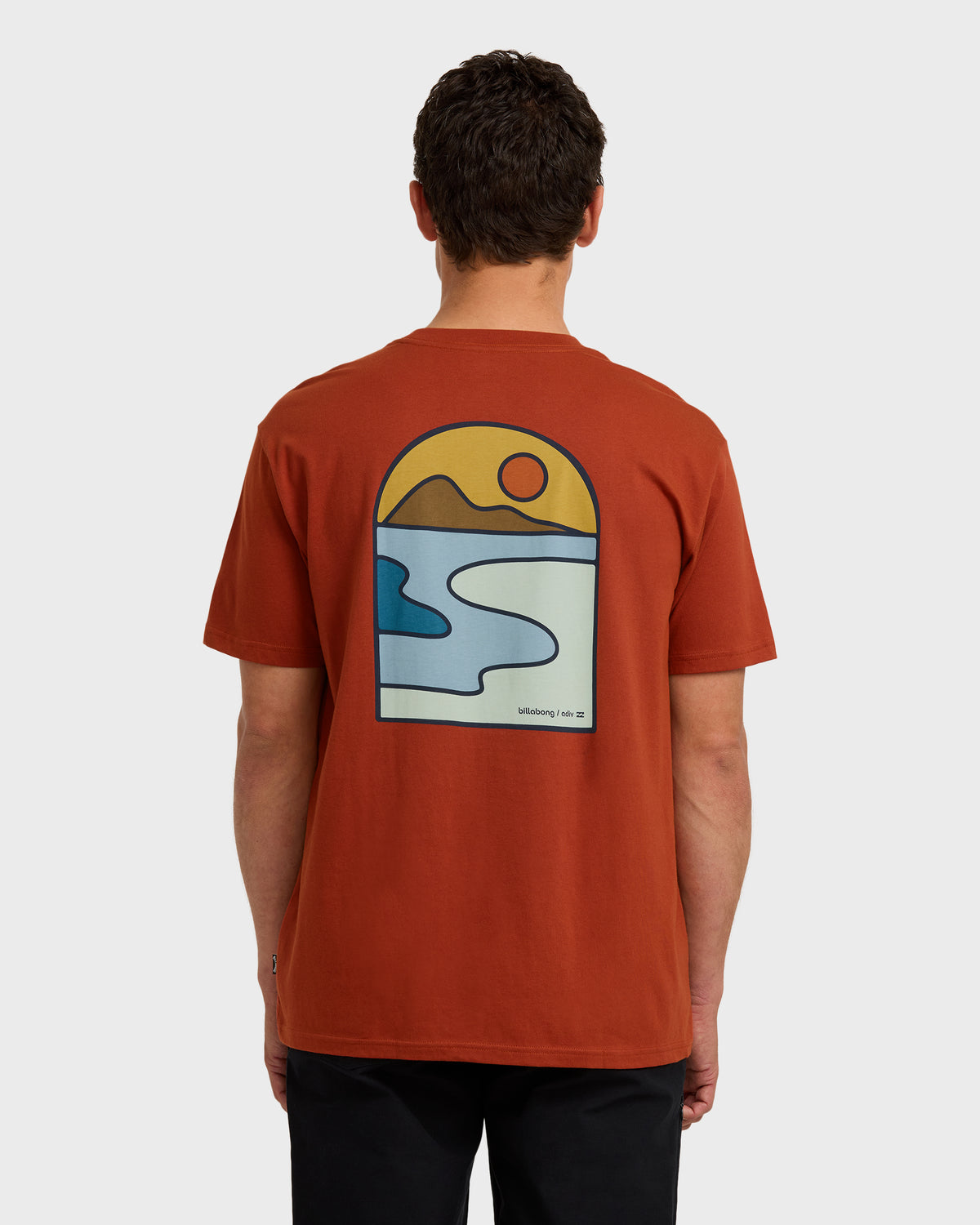 A/Div-Sundown-Short-Sleeve-T-Shirt-Brick-2