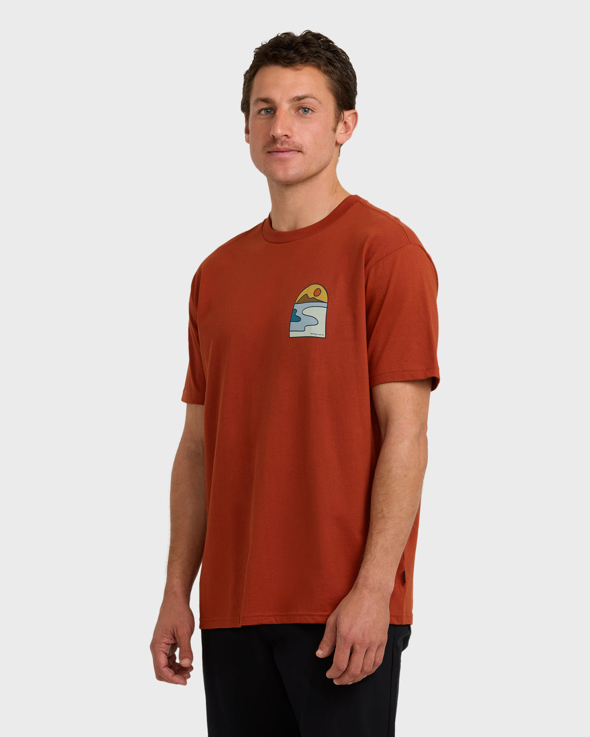A/Div-Sundown-Short-Sleeve-T-Shirt-Brick-3