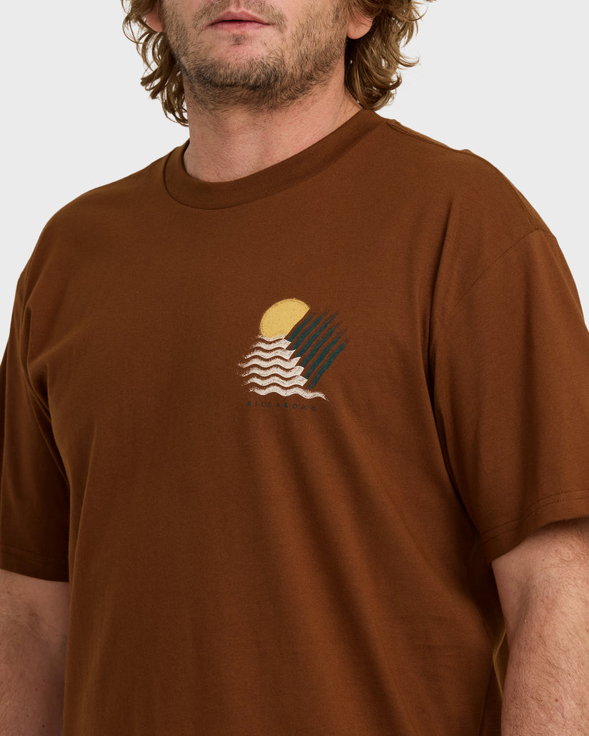 Canyons-Regular-Short-Sleeve-T-Shirt-Rust-5