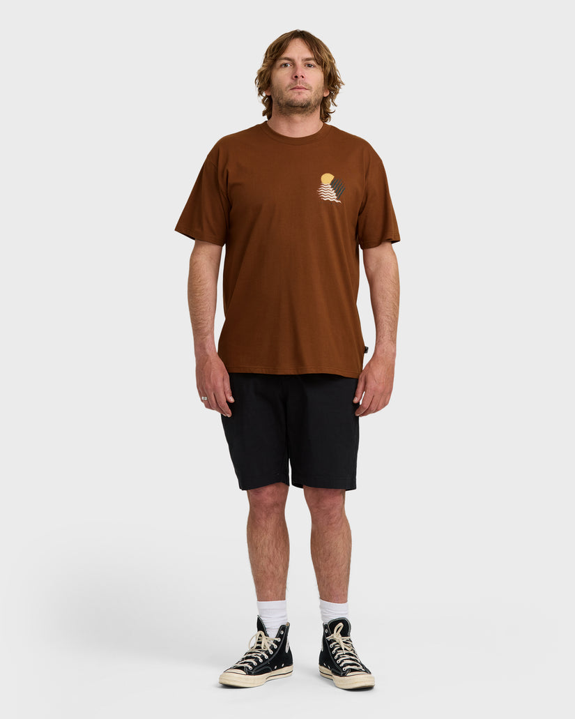 Canyons-Regular-Short-Sleeve-T-Shirt-Rust-4