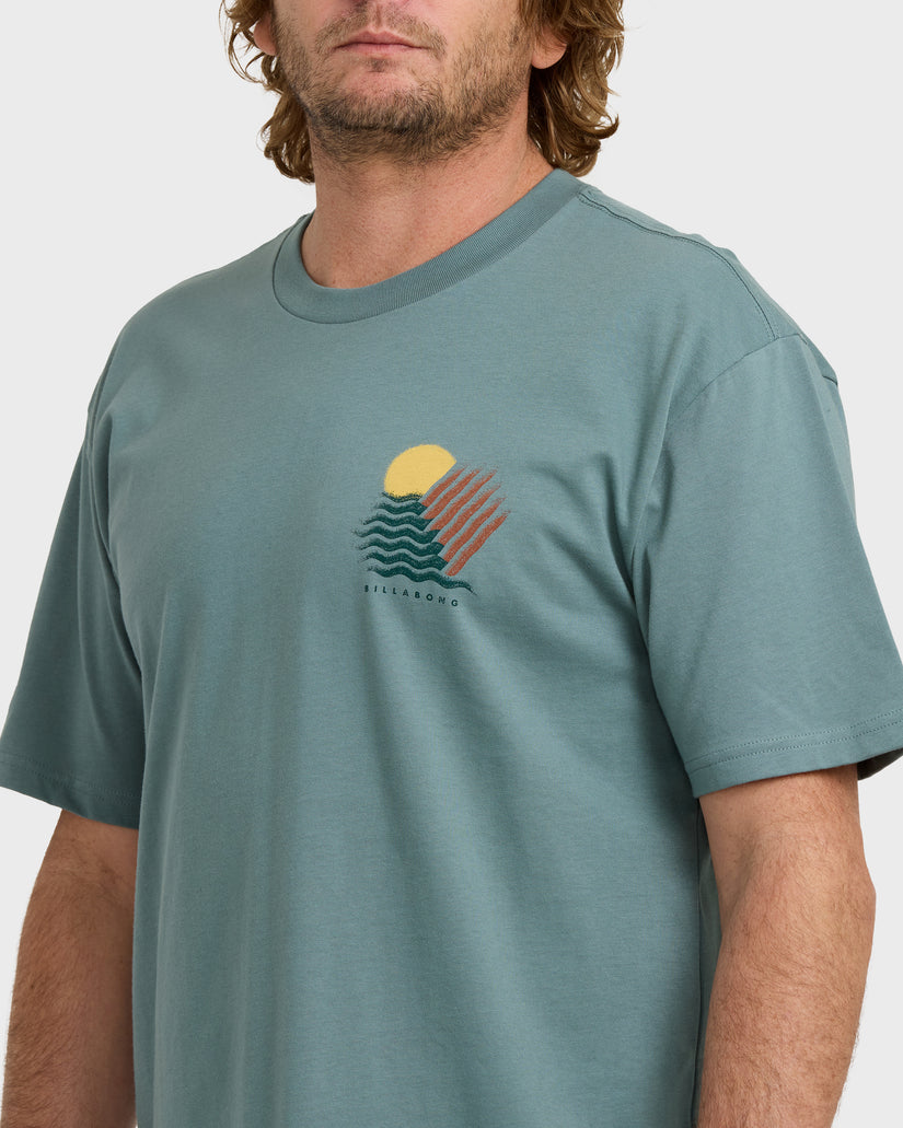 Canyons-Regular-Short-Sleeve-T-Shirt-Sea-Blue-5