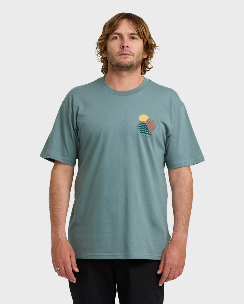 Canyons-Regular-Short-Sleeve-T-Shirt-Sea-Blue-1