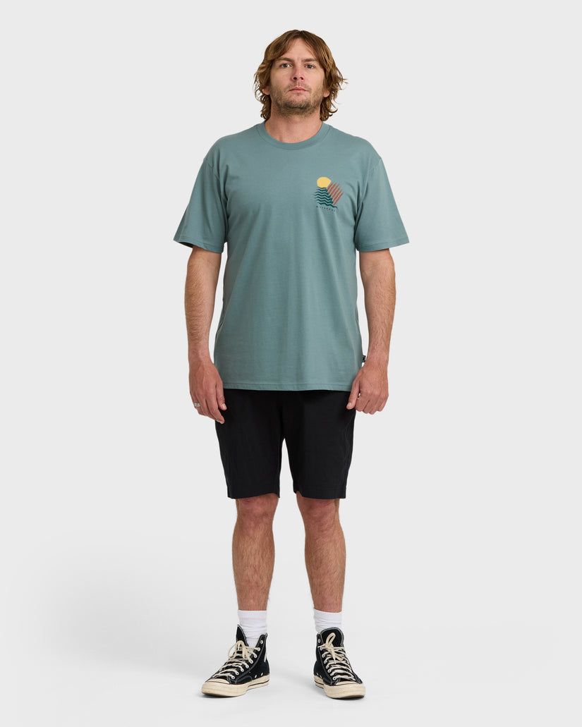 Canyons-Regular-Short-Sleeve-T-Shirt-Sea-Blue-4