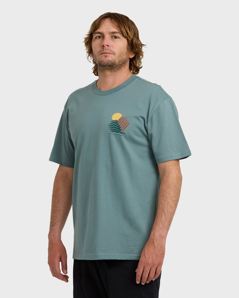 Canyons-Regular-Short-Sleeve-T-Shirt-Sea-Blue-3