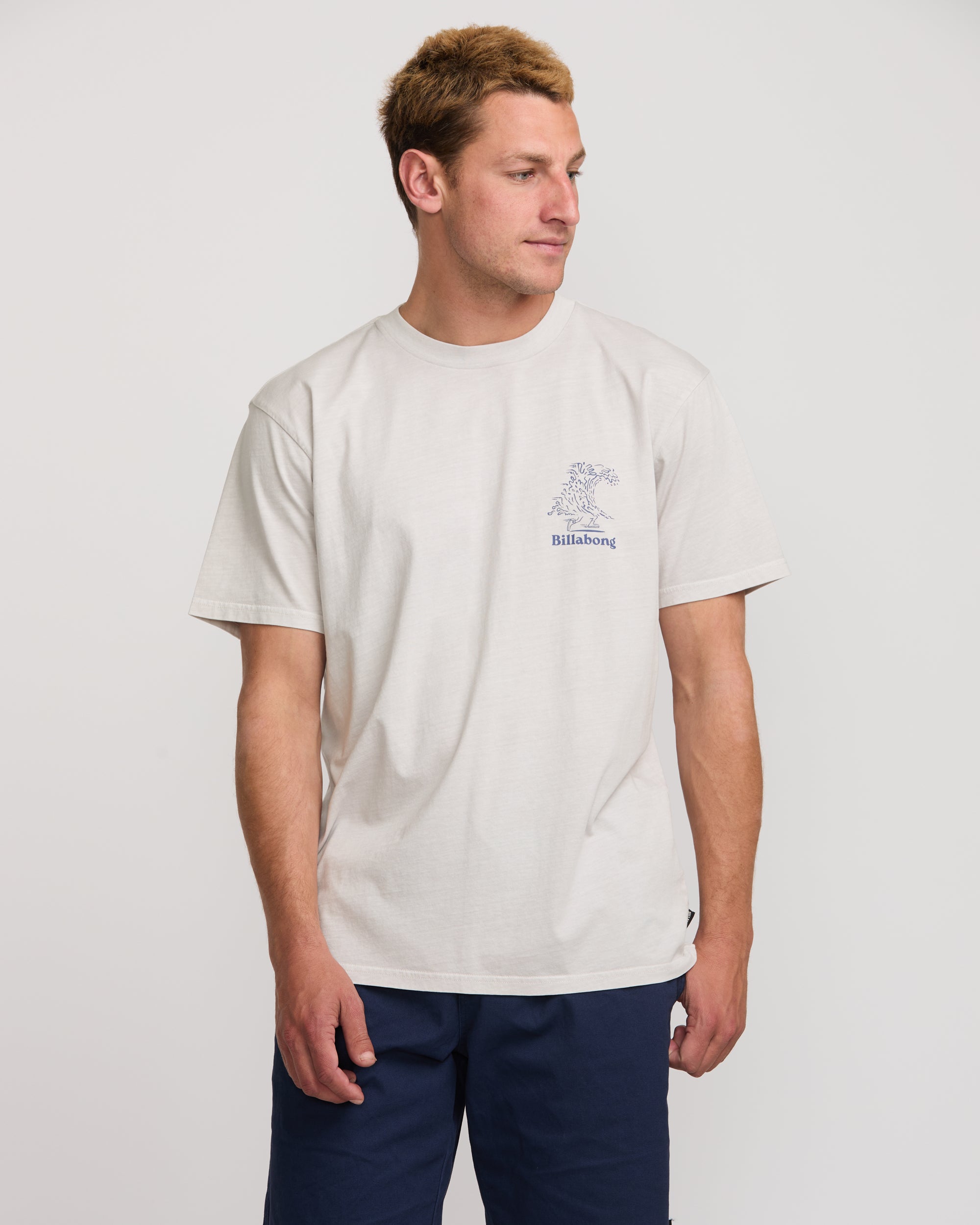 Catch One Premium Wave Wash Tee - Silver | Billabong