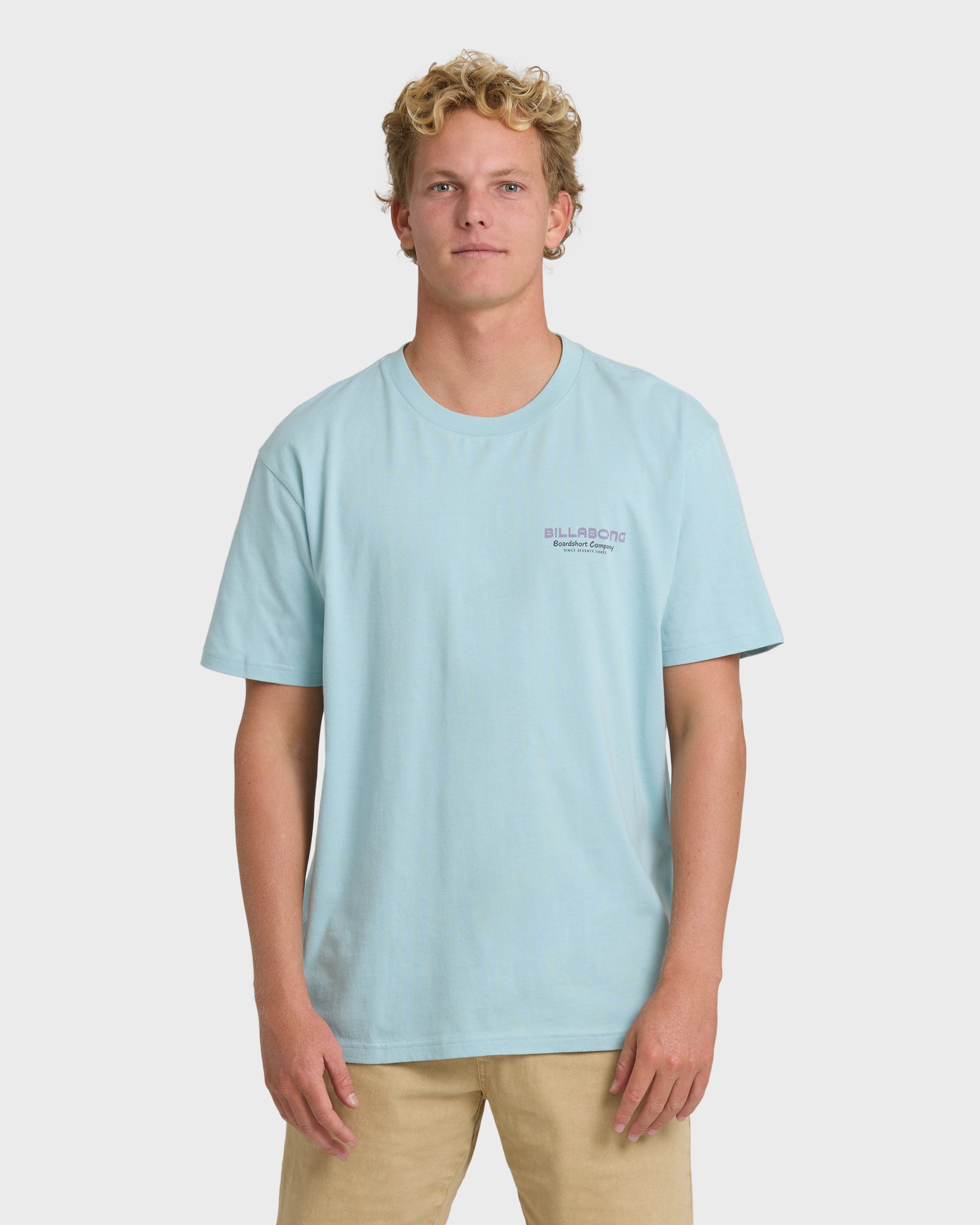 Tailgating Premium Short Sleeve T-Shirt - Dusty Blue | Billabong