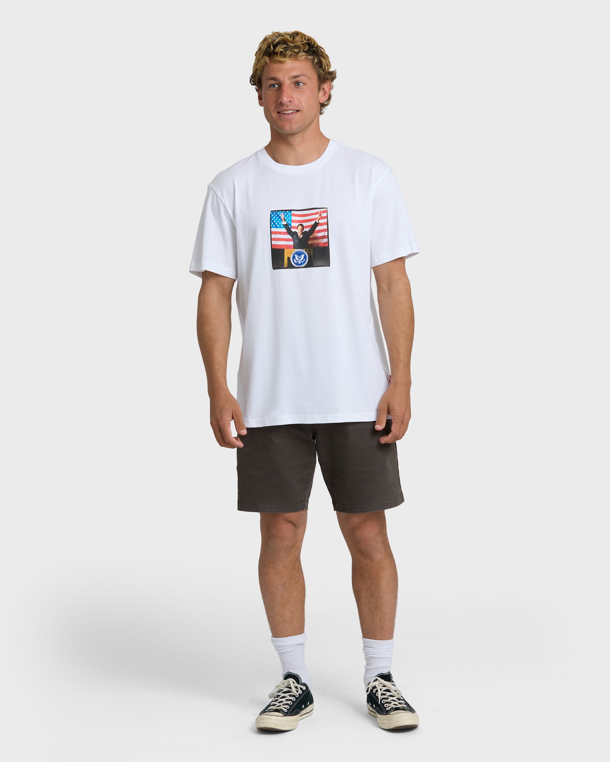 A.I. 4 Pres Premium Short Sleeve T-Shirt - White | Billabong