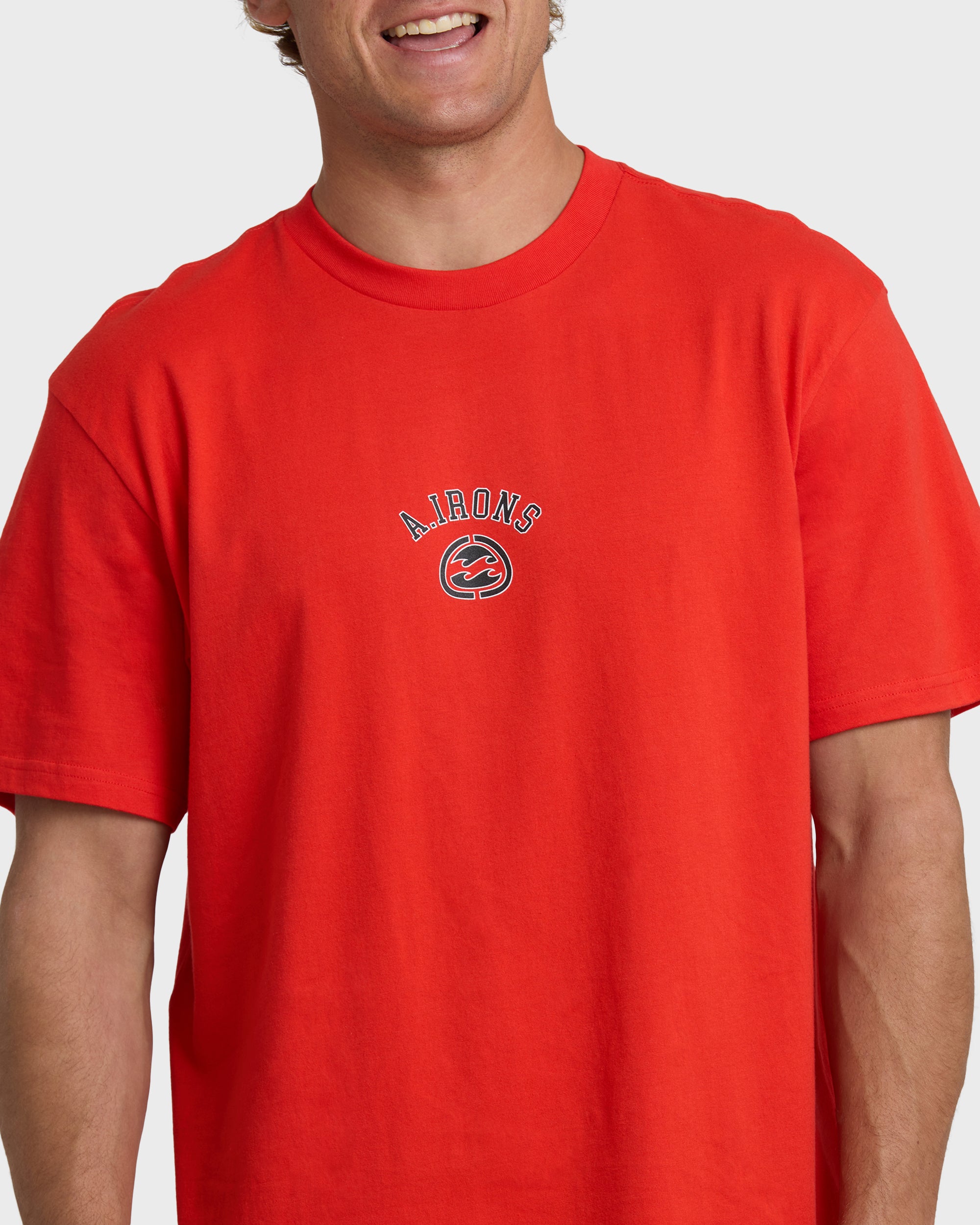 A.I. Bio Wave Premium Short Sleeve T-Shirt - Red | Billabong