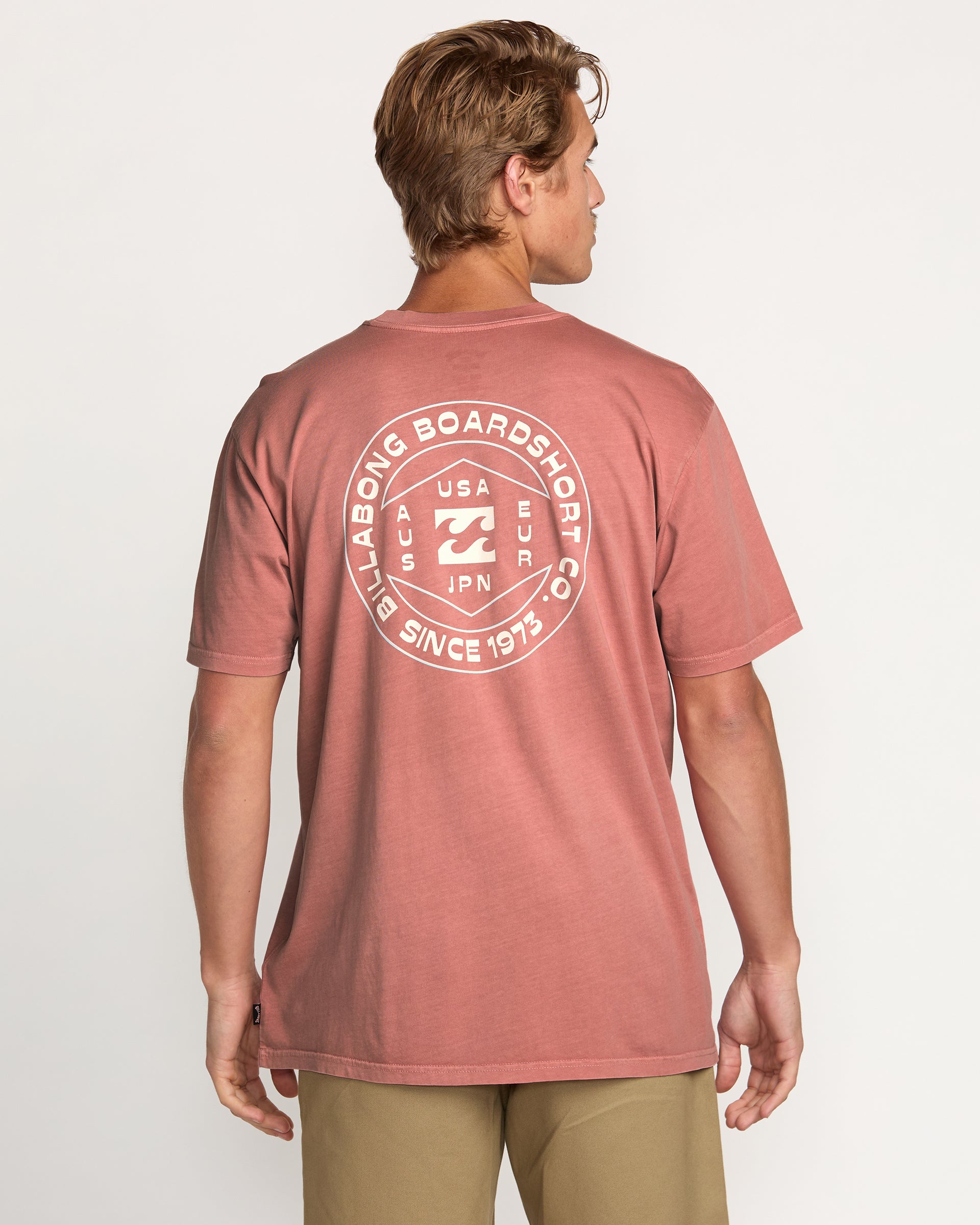 Rotation Premium Wave Wash Tee - Dusty Rose - Dusty Rose / S