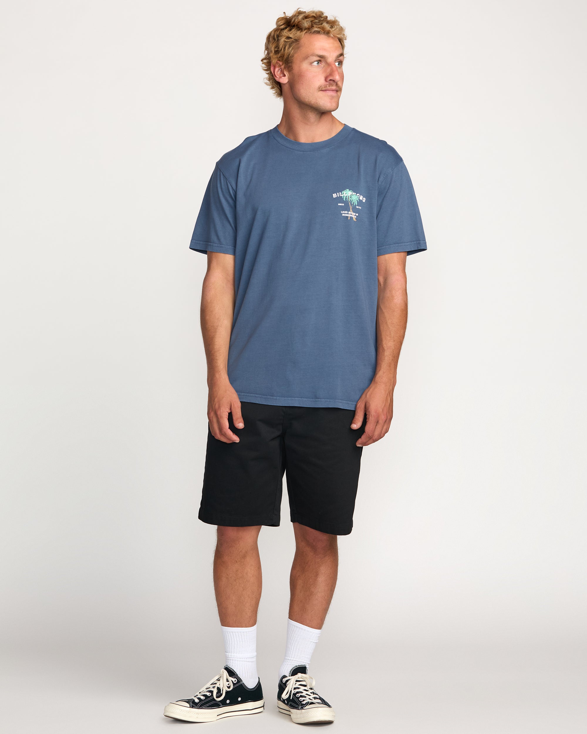 Better Premium Wave Wash Tee - Deep Blue | Billabong