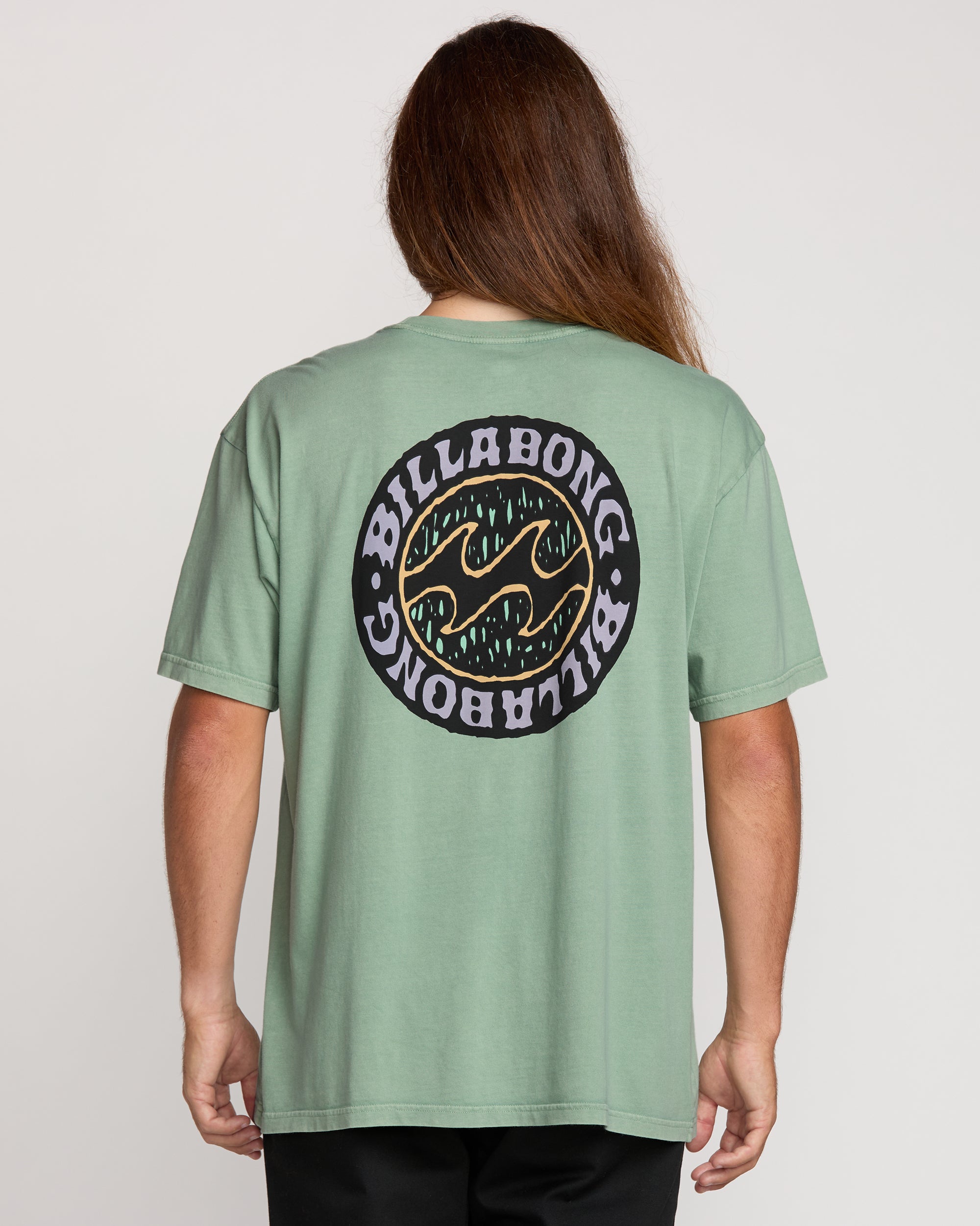 Decal Regular Wave Wash Tee - Mist Green | Billabong