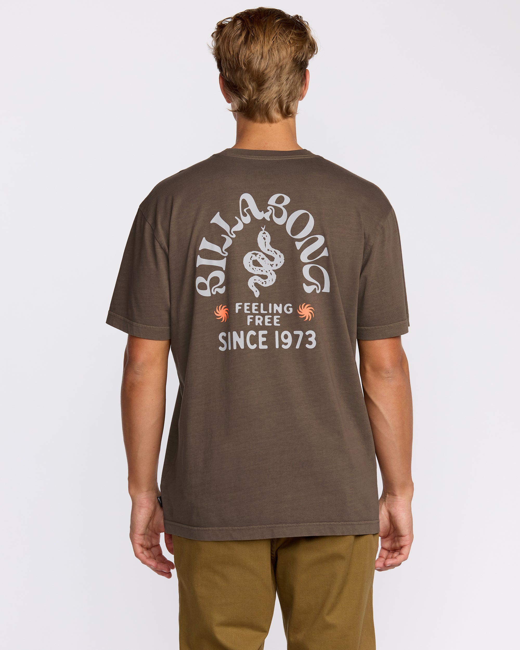 Coiled Premium Wave Wash Short Sleeve T-Shirt - Dark Brown | Billabong