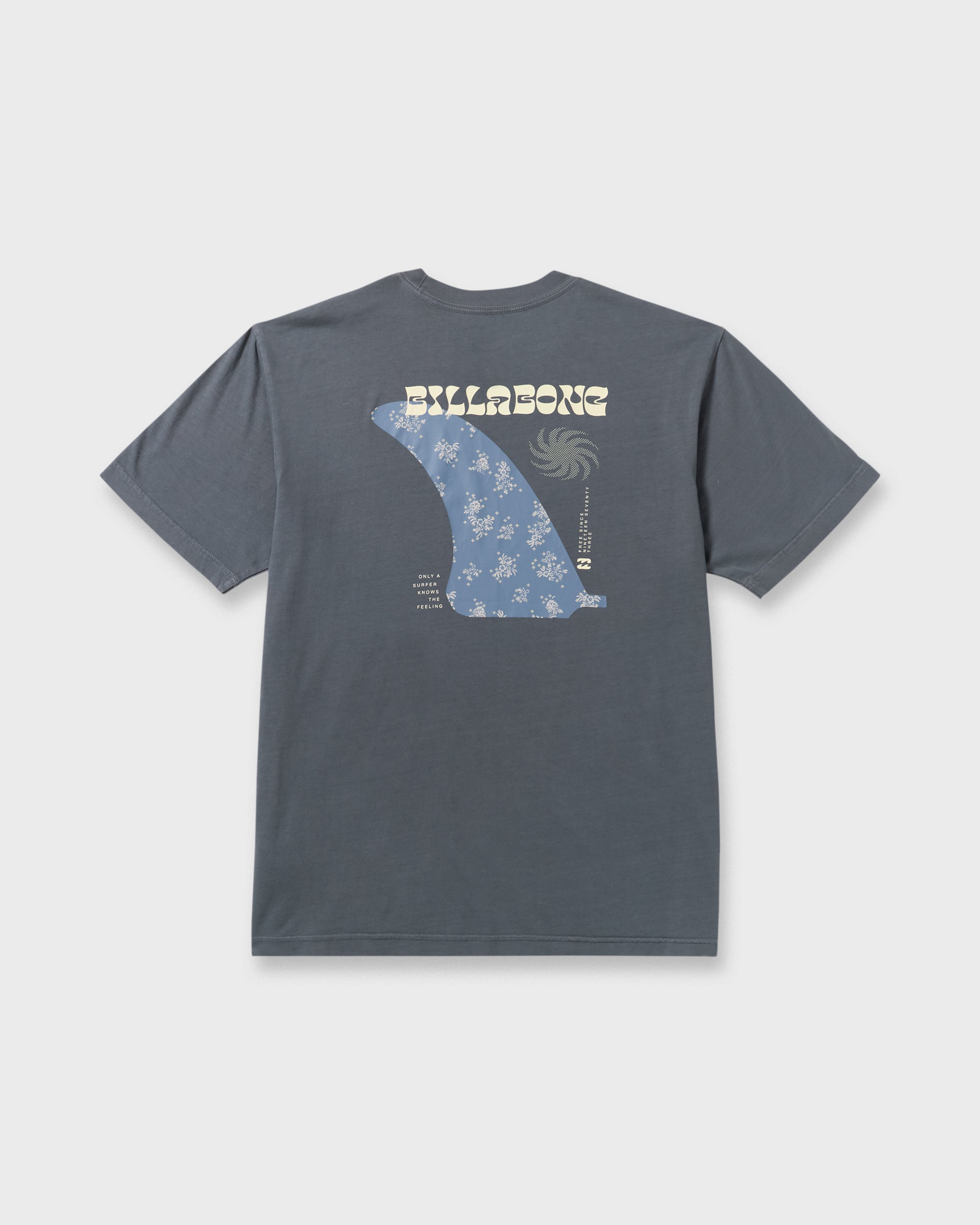 Single Fin Premium Wave Wash Short Sleeve T-Shirt - Midnight