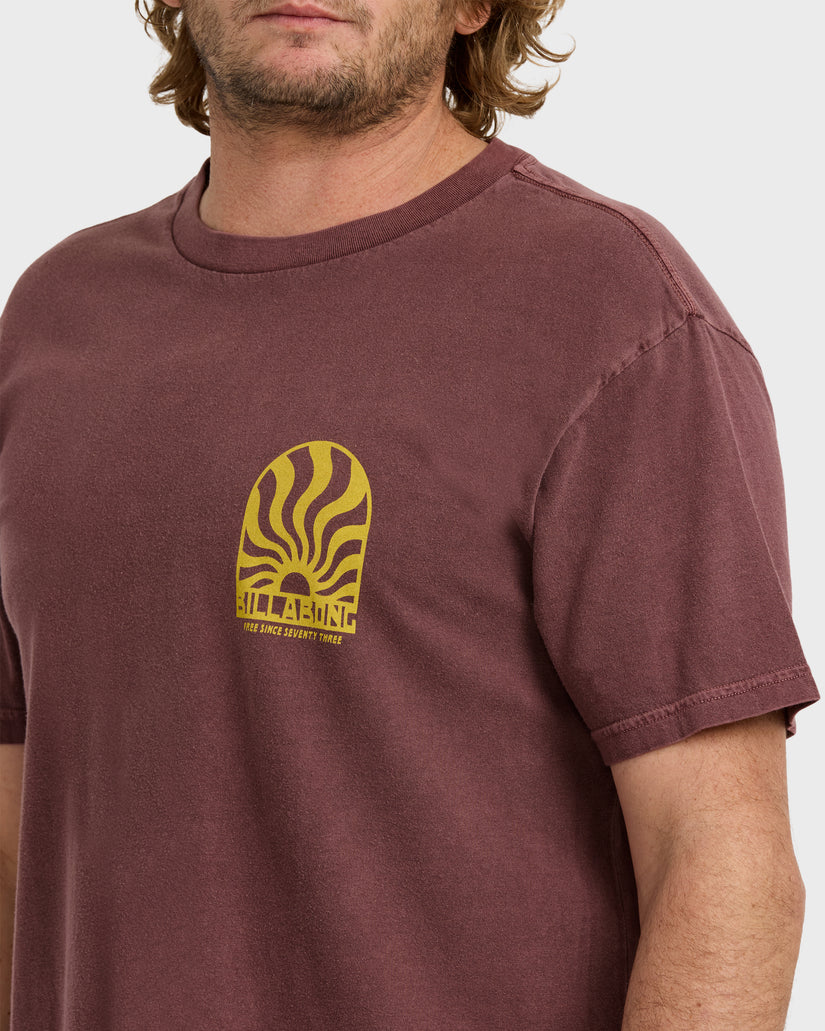 Sun-Rays-Premium-Ww-Short-Sleeve-T-Shirt-Plum-5