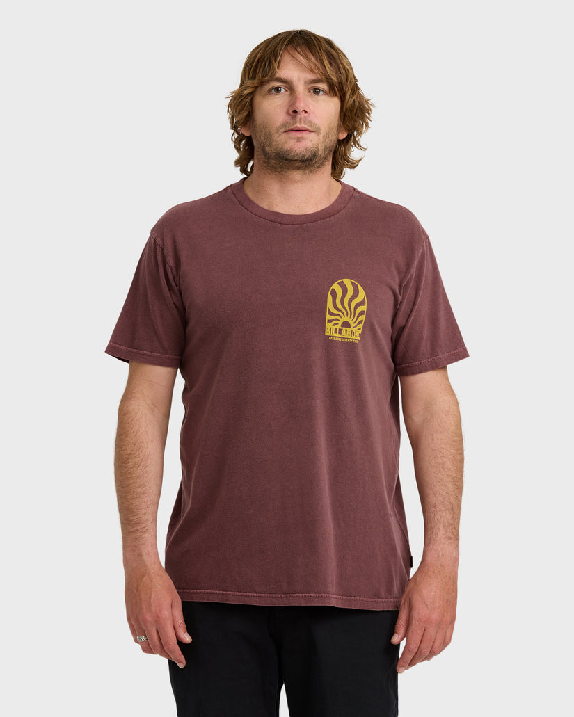 Sun-Rays-Premium-Ww-Short-Sleeve-T-Shirt-Plum-1