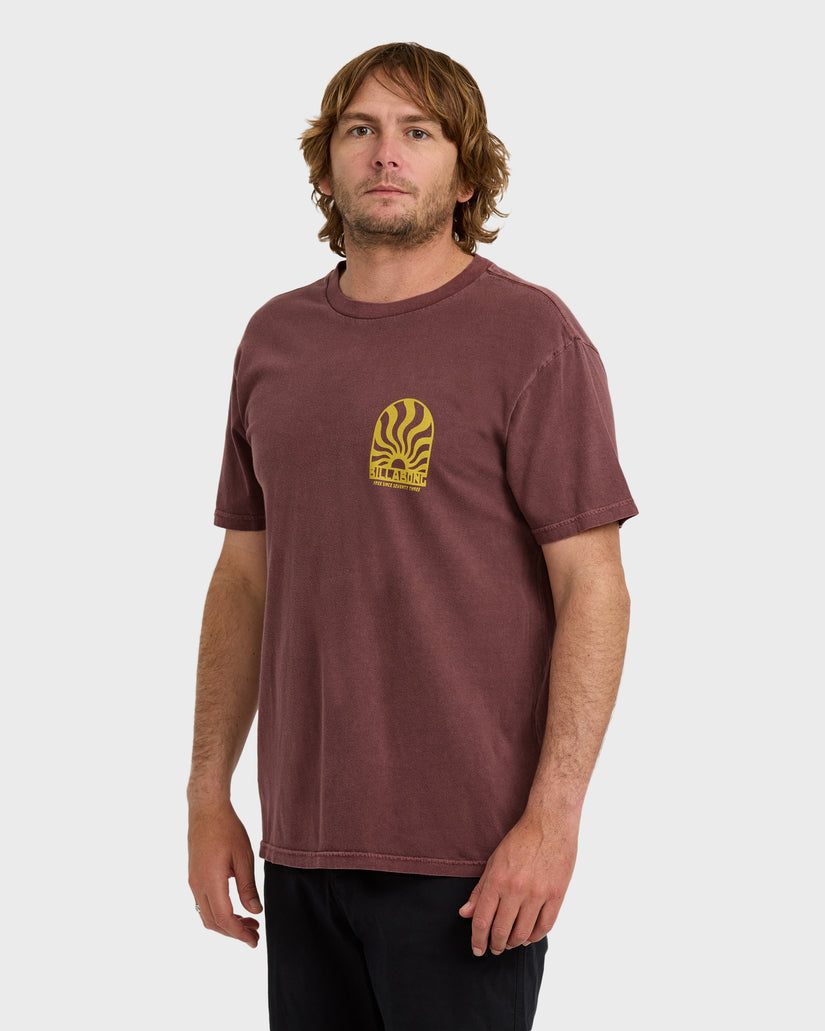 Sun-Rays-Premium-Ww-Short-Sleeve-T-Shirt-Plum-3
