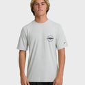 Hollow Diamond Loose Fit Short Sleeve Surf Tee - Silver