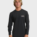 Heritage Loose Fit Long Sleeve Surf Tee - Black