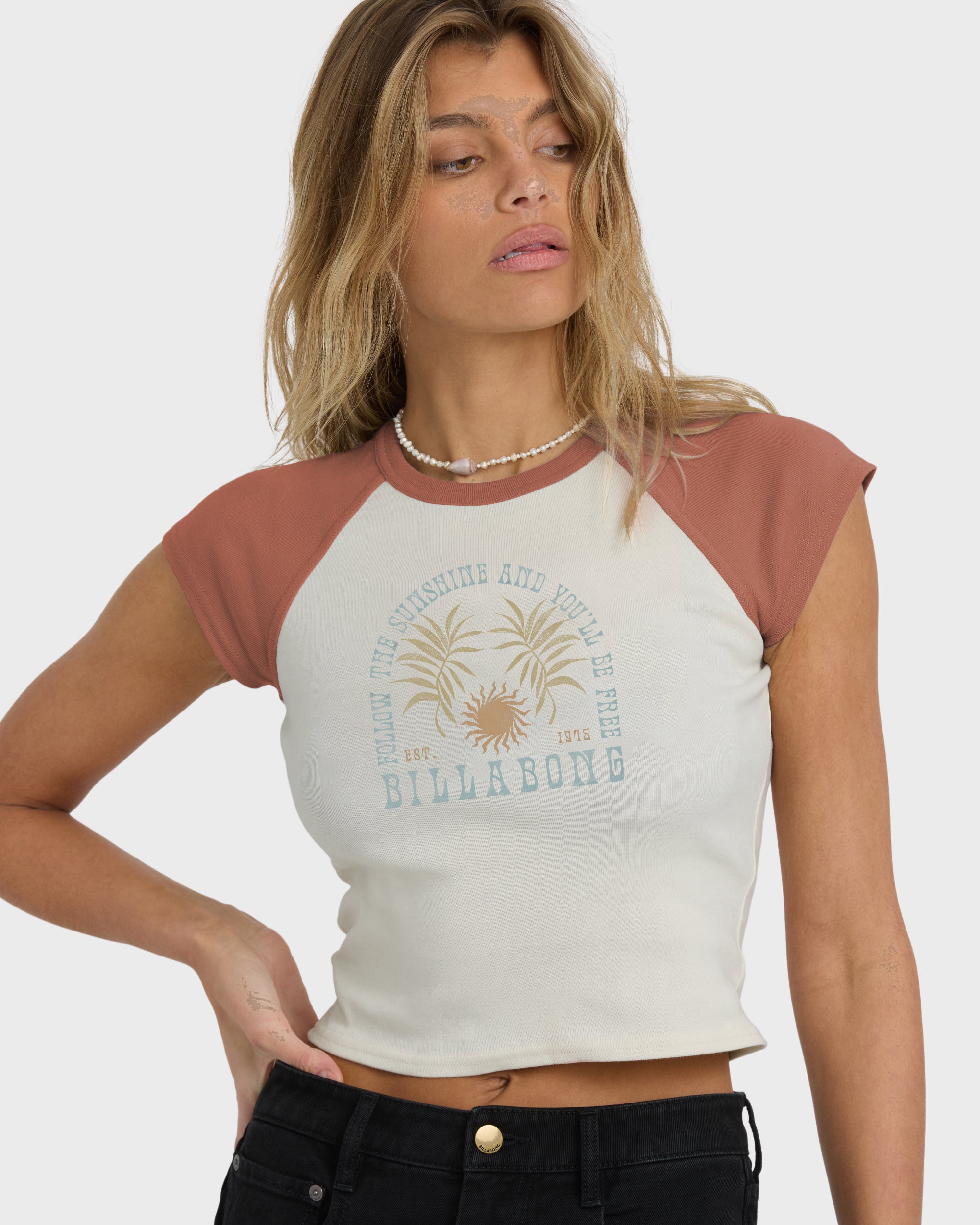 Forever Had Short Sleeve Raglan Tee - Sedona | Billabong